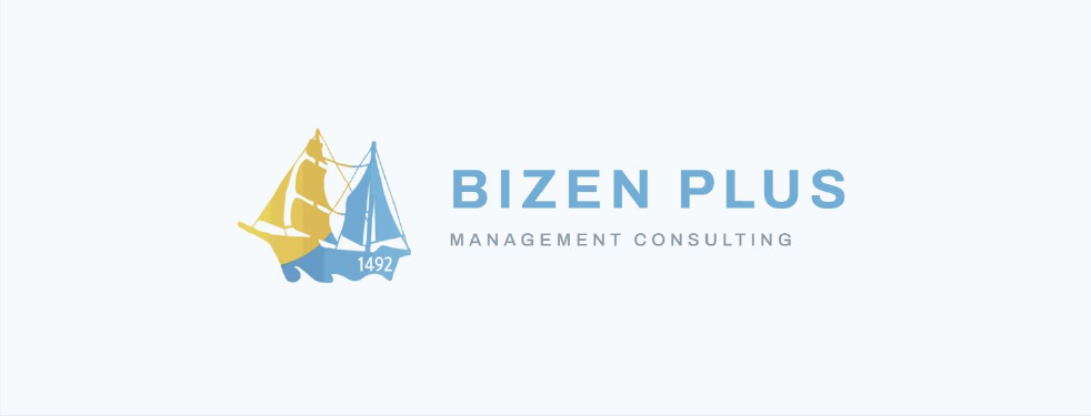 심볼과 BIZEN PLUS MANAGEMENT CONSULTING 영문 시그니처